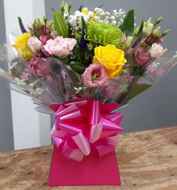 Birthday aqua gift boxes Bristol florist BB5